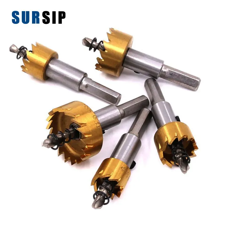 

5pcs Hss Drill Bit Set Tile Marble Glass Ceramic Hole Saw Drilling Bits For Power Tools 16/18.5/20/25/30mm