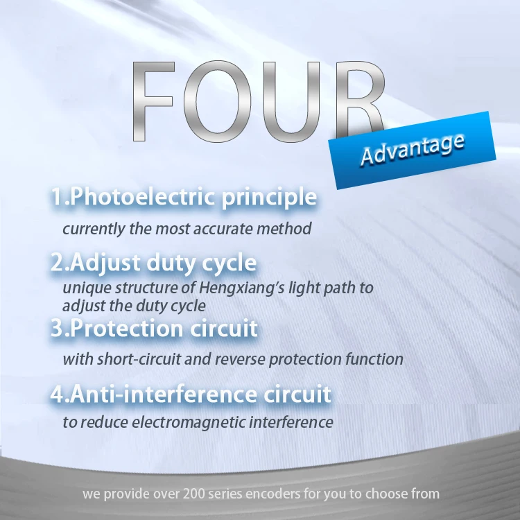 Hengxiang K158 вращающийся фотоэлектрический DC5V 8-30Vdc энкодер для робота 50-23040RPM