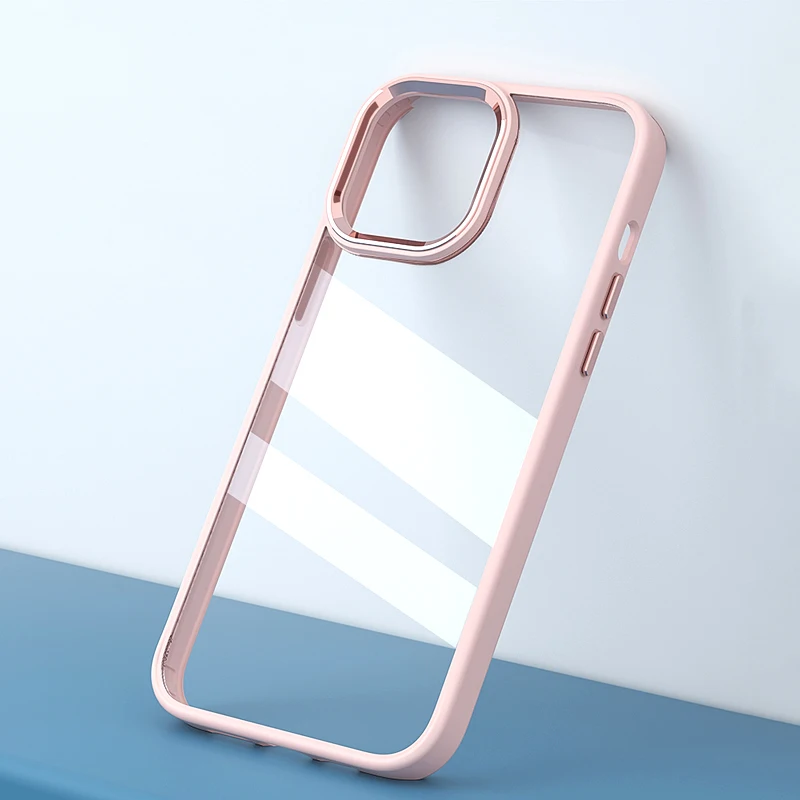 

Luxur Transparent Shockproof Case For iPhone 13 11 12 Pro Max Mini XS X XR 8 7 Plus 7Plus iPhone8 8Plus iPhonex Hard Clear Cover