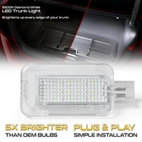 super bright high power xenon white full led trunk cargo area light assembly for honda acura powered by 18 smd led diodes