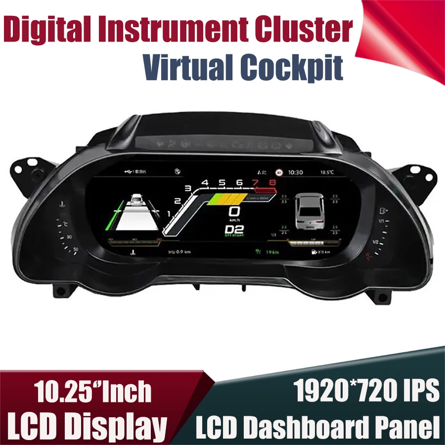 10 25 дюймовый ЖК-дисплей CARPLAY цифровой Виртуальный кабина кластер для Audi A5 S5 2008-2016
