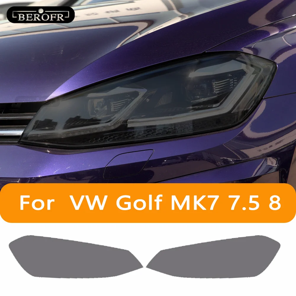 

Car Headlight Tint Black Protective Film Taillight Transparent TPU Sticker For Volkswagen VW Golf 7 8 MK7 2014-2022 Accessories