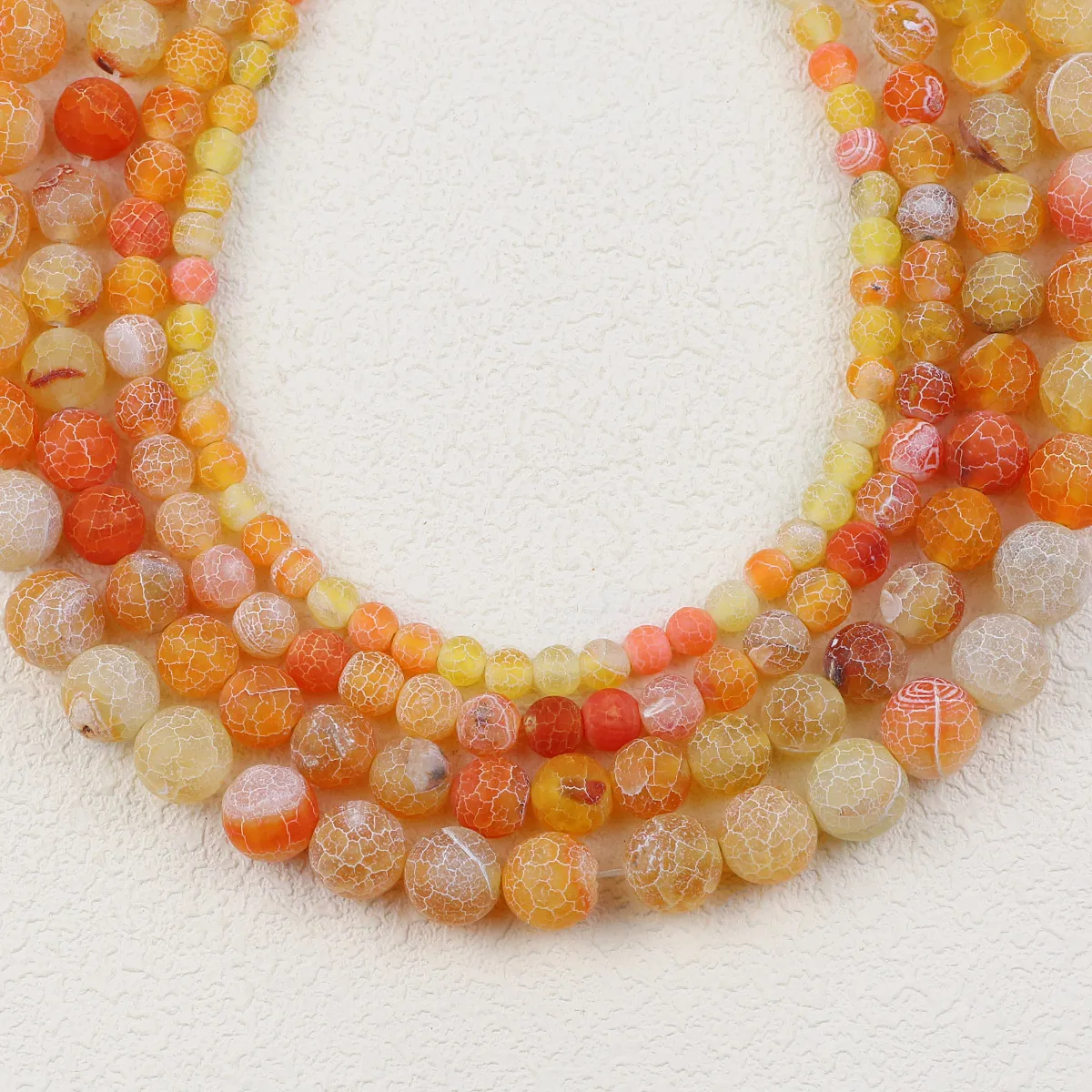 Круглые бусины из агата с отверстиями 15 дюймов нить 6 8 10 12 мм