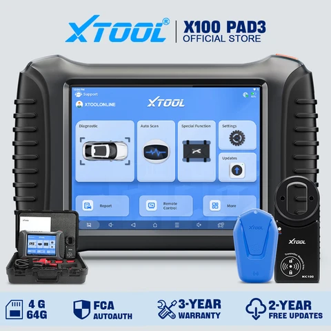 XTOOL X100 PAD3 Elite lMMO Key Programmer Все потерянные ключи Автомобильные диагностические инструменты Автомобильный сканер с программированием брелока KC100, с зарубежных складов