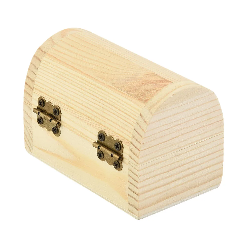 

High Quality Practical Durable Wooden box Decorate Wooden Arched Hinged Boxes Craft Jewellery Plain Small/Large