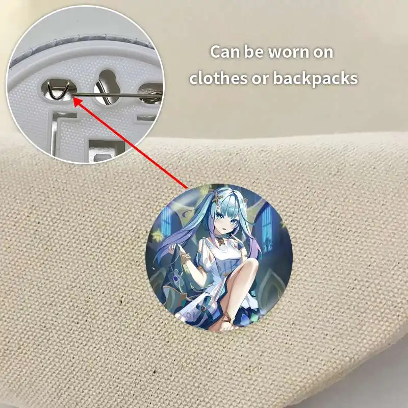 Faruzan Genshin Impact Game Аниме Персонаж Мягкая кнопка Значок Брошь Якорь Периферийные