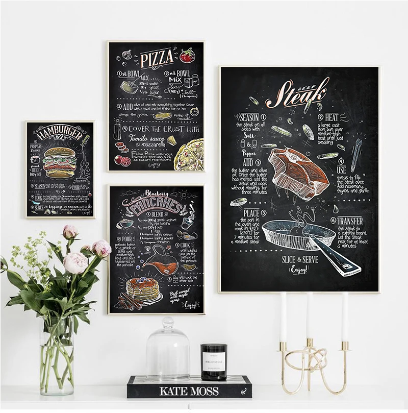 Художественный постер на холсте для детской комнаты с изображением гамбургеров хот-догов фаст-фуда, декор для гостиной, домашняя Настенная картина