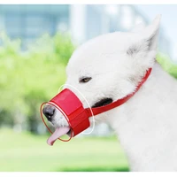new design dog mouth cover muzzle breathable anti bite chewing barking adjustable mask outdoor pet dog accessories