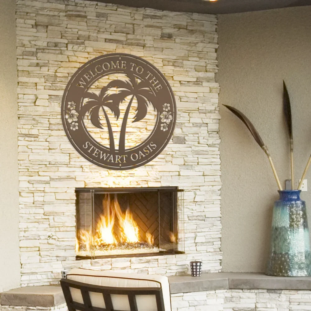 Персонализированный знак тропического патио индивидуальный декор для бассейна