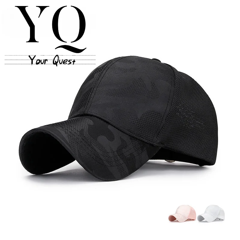 

YQ 2023 Новая летняя камуфляжная сетчатая Повседневная Солнцезащитная дышащая бейсболка Мужская и женская Солнцезащитная шляпа козырек летние шляпы