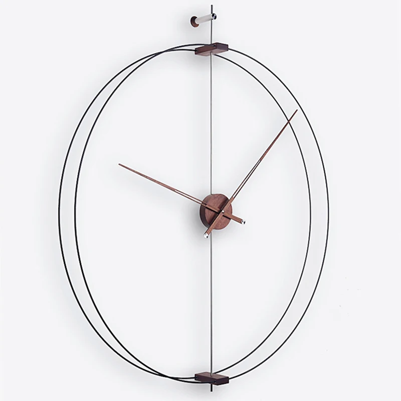 

3d-часы в Испании, современные креативные металлические настенные часы большого размера в скандинавском стиле, бесшумные настенные часы для...