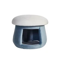 modern style mushroom shape storage ottoman stool low velvet sofa ottoman dressing stool for kid