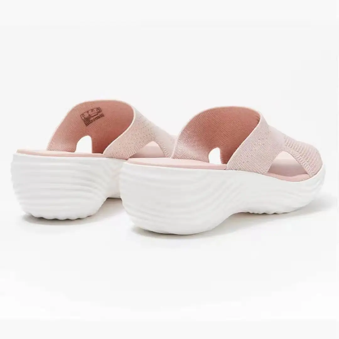 Summer New Slippers for Women Fashion Breathable Comfort Casual Platform Sandals Woman Wedges Plus Size 43 Roman Slippers Women