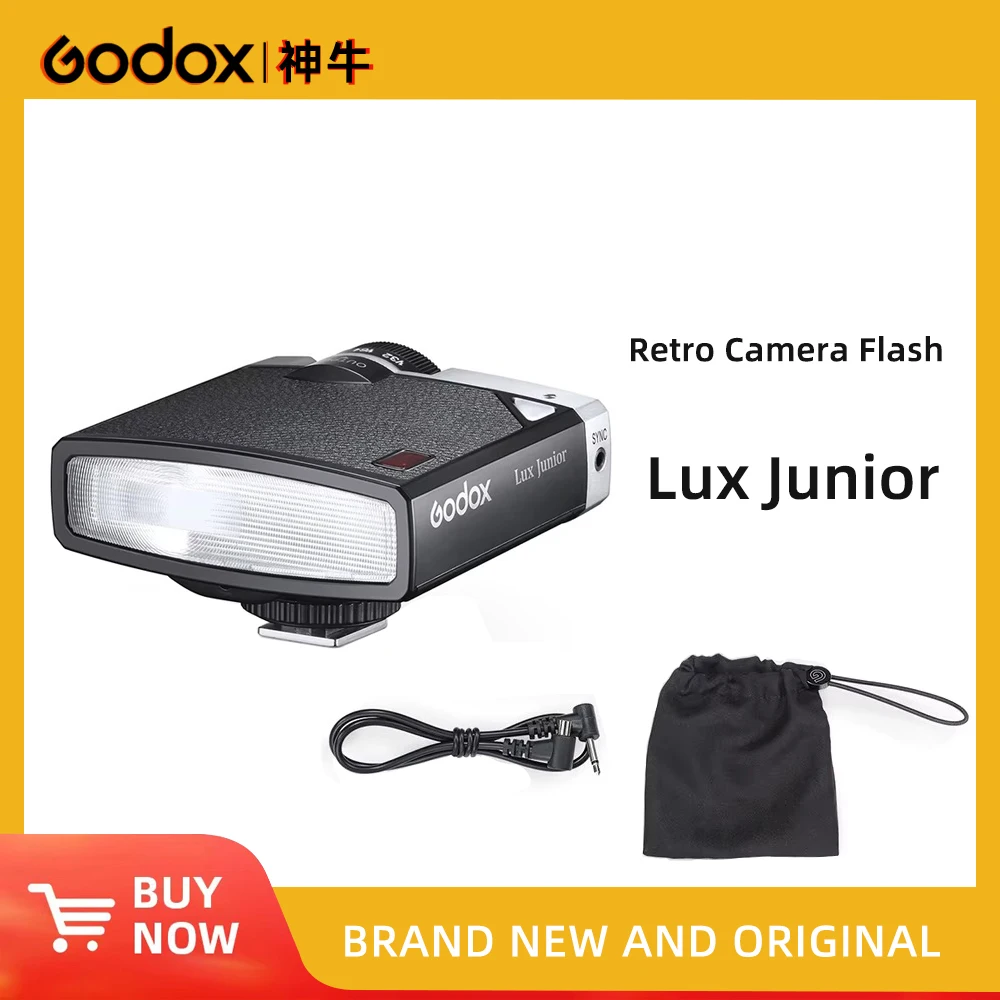 Godox Lux Junior Camera Flash GN12 6000K ± 200K 7 уровней Speedlite Trigger для камеры Canon Nikon Fujifilm Olympus Sony