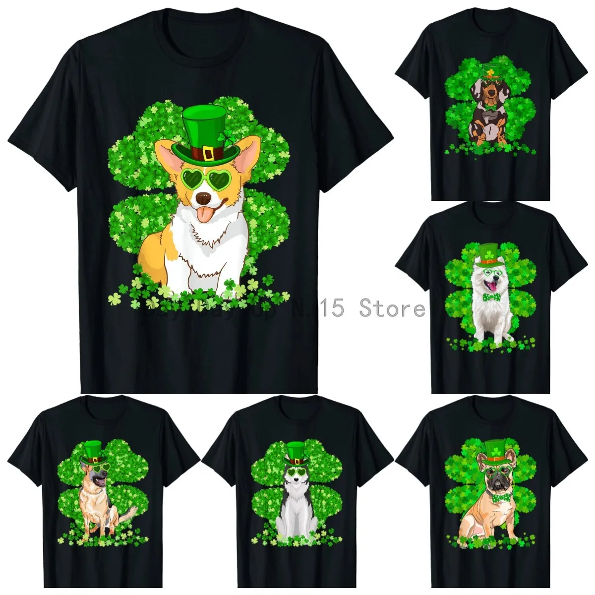 

Забавная собака День Святого Патрика милая фотография