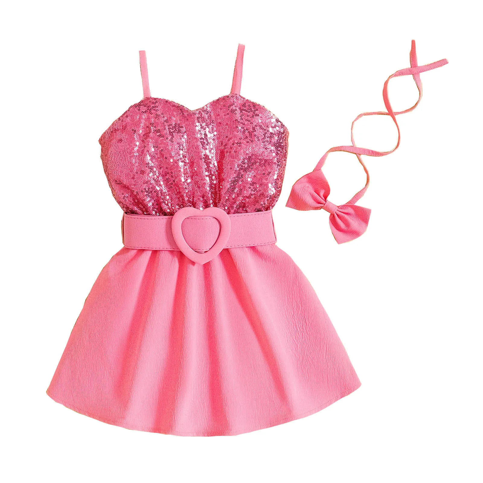 Осенние платья для маленьких девочек блестящее платье принцессы без рукавов на