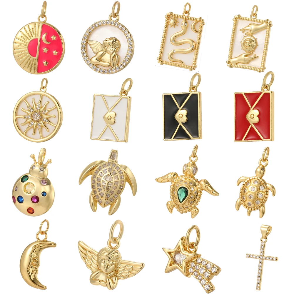 Изысканные милые Подвески в виде черепахи для изготовления ювелирных изделий