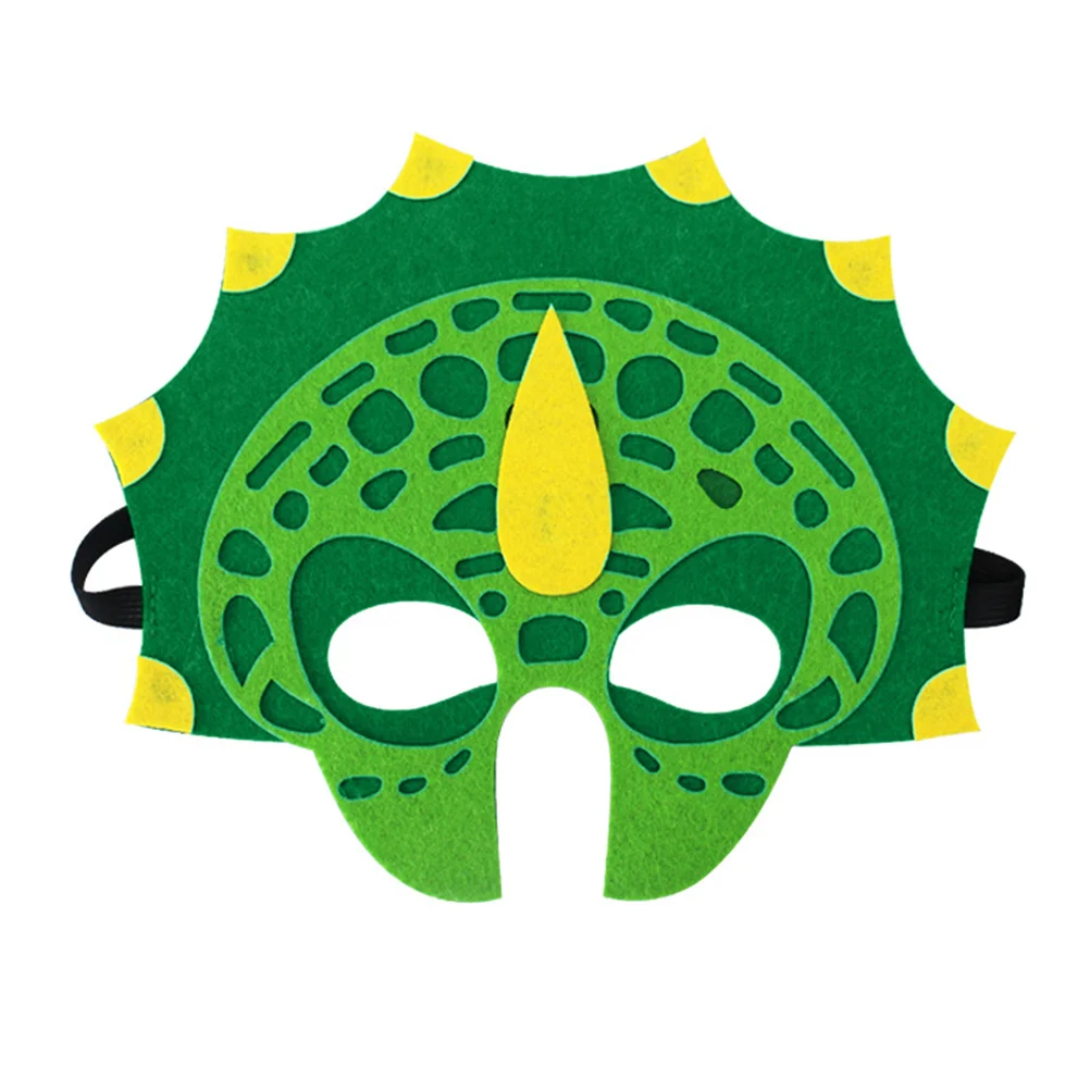 4 шт. детская маска динозавра с эластичными ремнями забавная фетровая тканевая