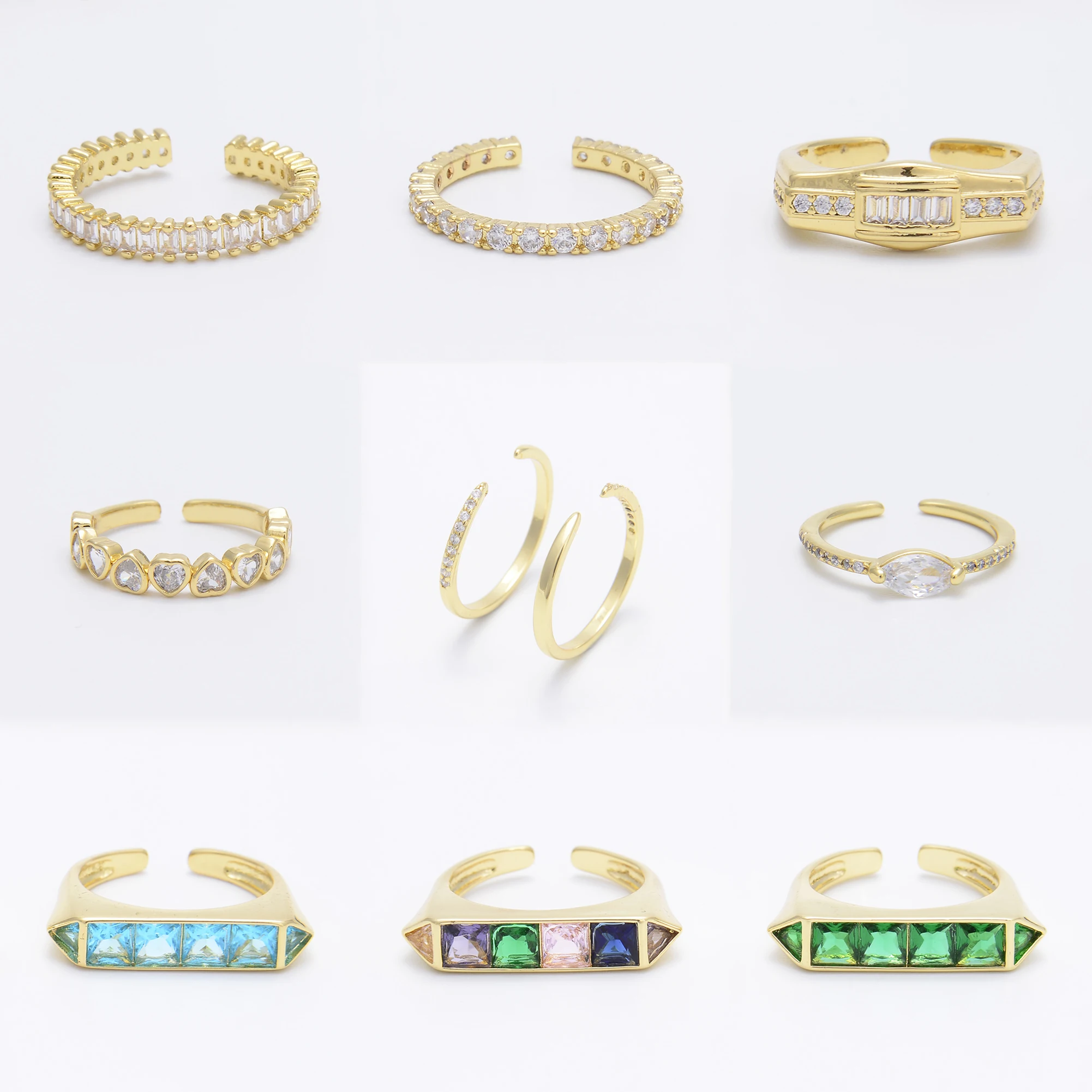 

Ring for Women/Men Fashion Design Delicate Jewelry Accessories Paved Zircon Crystal BCharm Ring-finger Bulk Wholesale Items