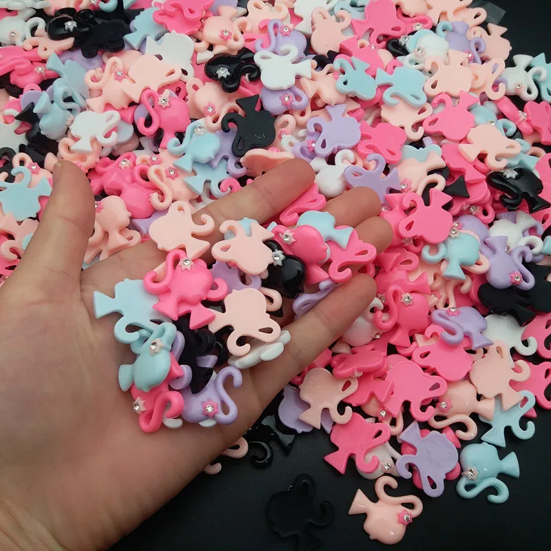 

20pcs Kawaii Accessories Resin Nail Art Charms 3D Cabochon Nail Art Decorations Rhinestones DIY Shiny Baby Girl for Manicure Gem