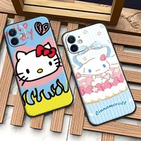 kuromi hello kitty cute for iphone 11 7 8p x xr xs xs max 11 12pro 13 pro max 13 promax 2022 cartoon cute soft shell phone case