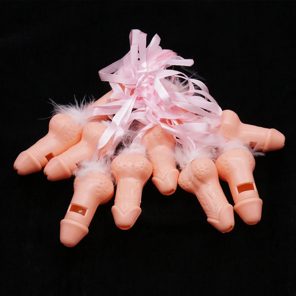 

10pcs Hen Party Team Bride Whistle With Plastic Novelty Nude Funny Toys For Bar Bachelorette Night Party Supplies