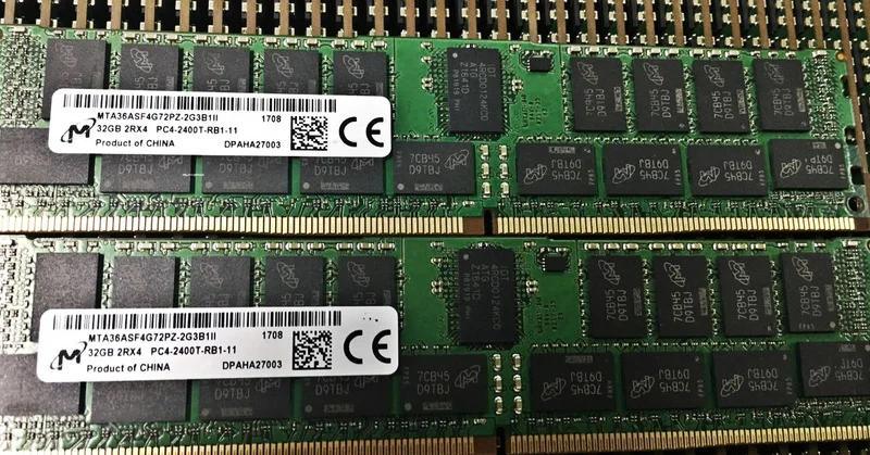 

RAM Applies to CRUCIAL 32G 2RX4 PC4-2400T REG ECC memory MTA36ASF4G72PZ-2G3B1II memory 1PCS