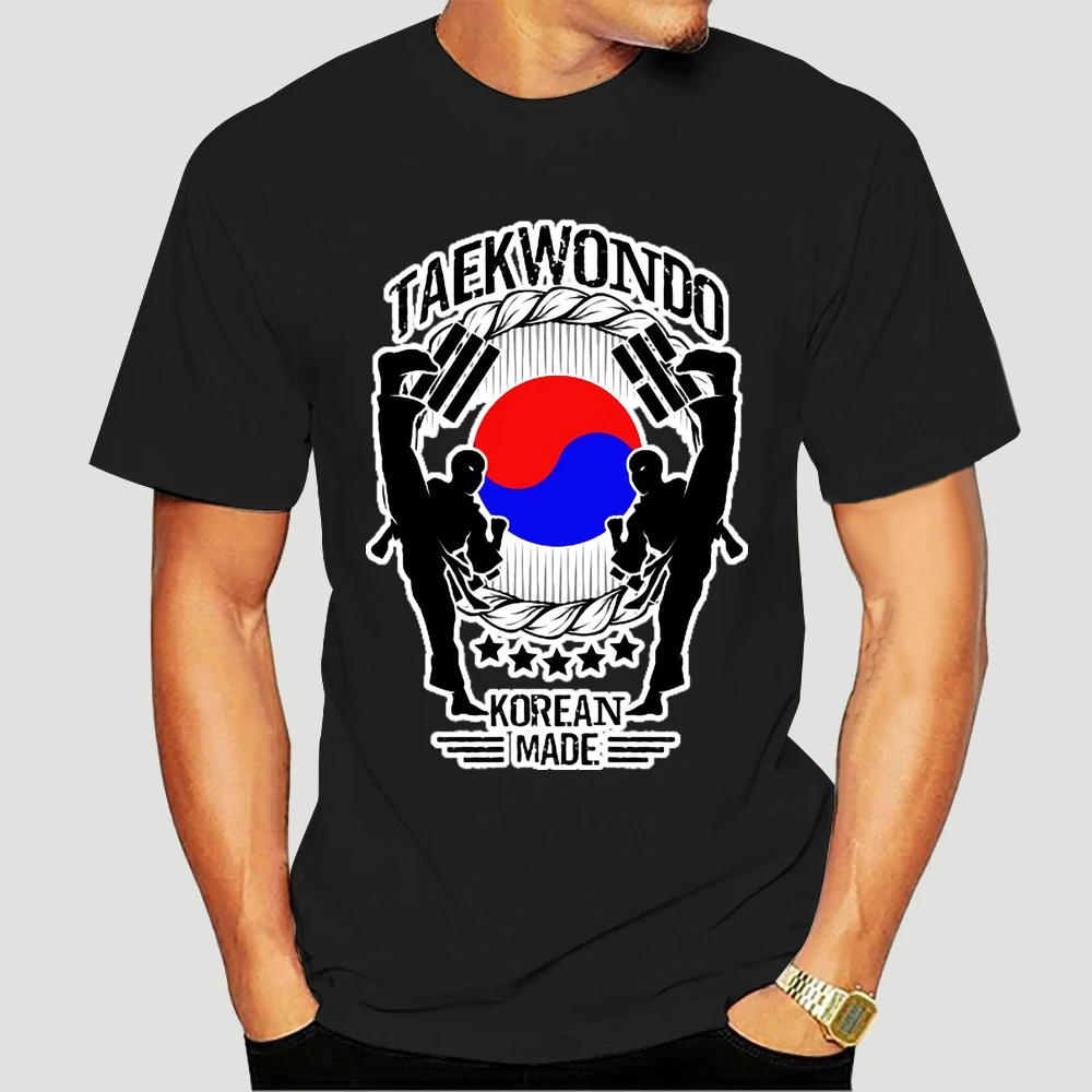 

Taekwondo YinYang Korea Martial Art T-shirt For Men Plus Size Men Cotton Tees Streetwear 6525X