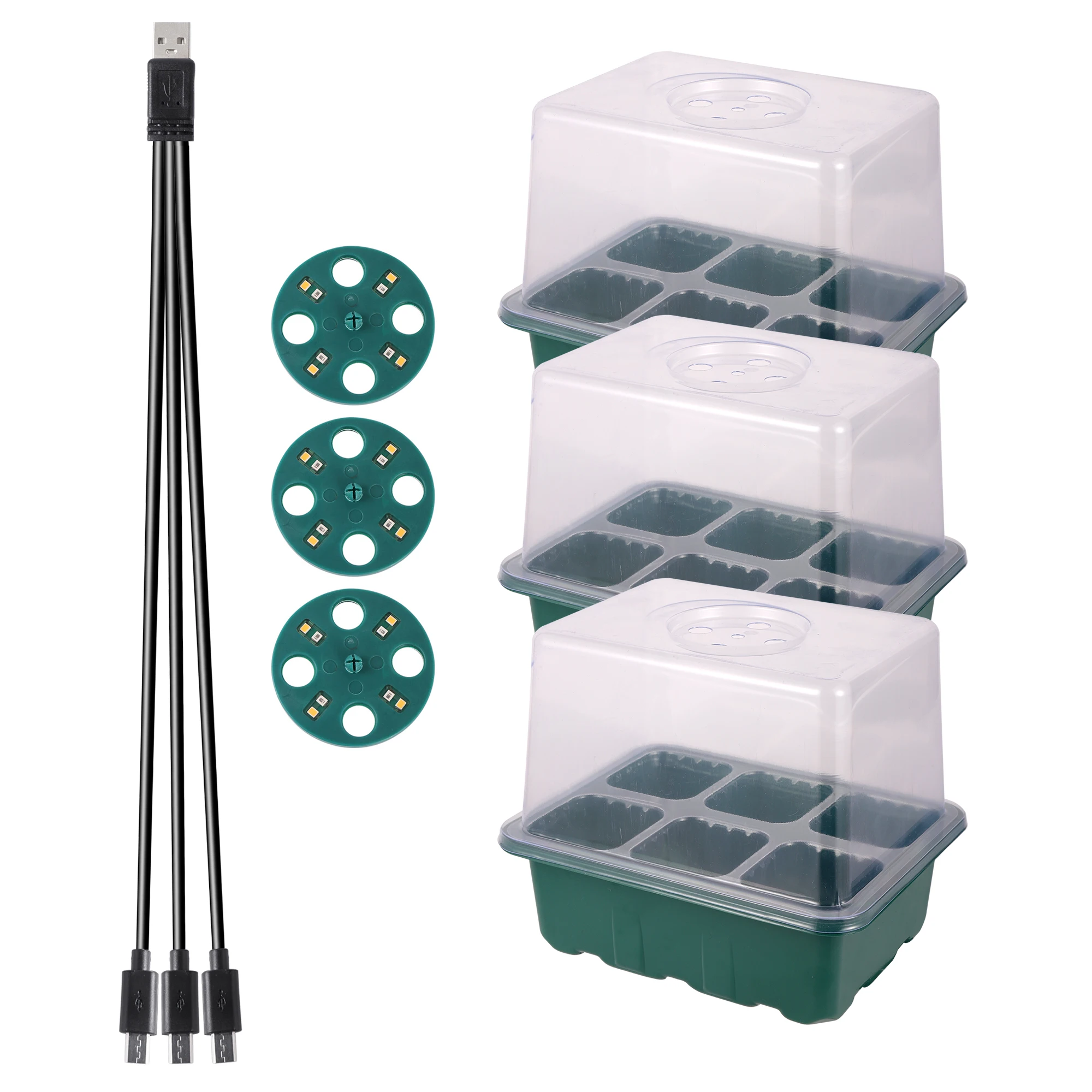 

Стартовые лотки для семян Adhere To Fly 6/12 ячеек с подсветкой