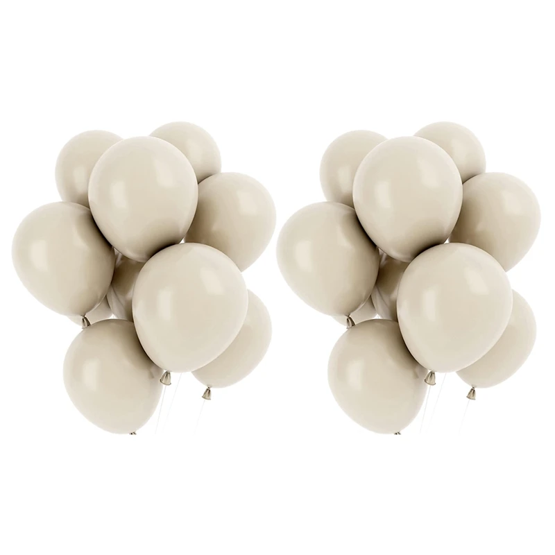 

White Sand Balloons 12 Inch 200 Pcs Baby Shower Party Balloons Happy Birthday Decoration Balloons