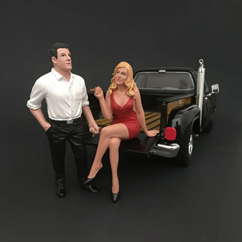 1:18 Масштаб 1 шт. Сигара Красная Юбка Красота Женщина Девушка Фигурка DIY Сцена