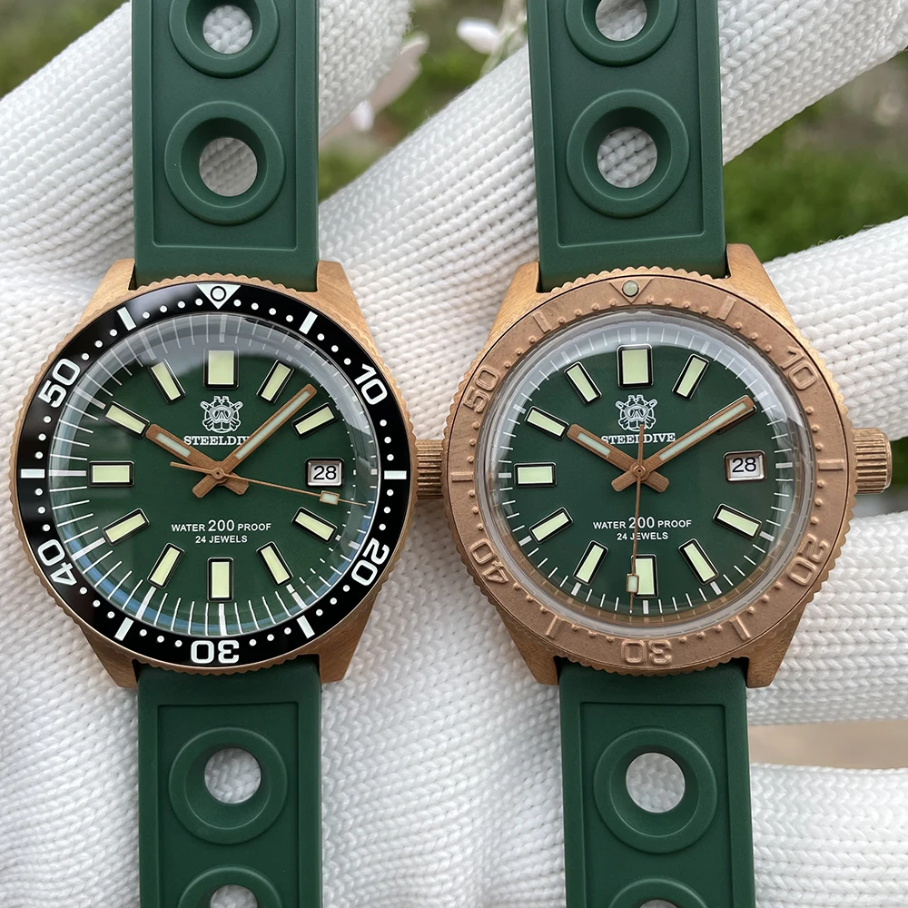 Рисунок 3 - Мужские часы STEELDIVE SD1962S с зеленым циферблатом