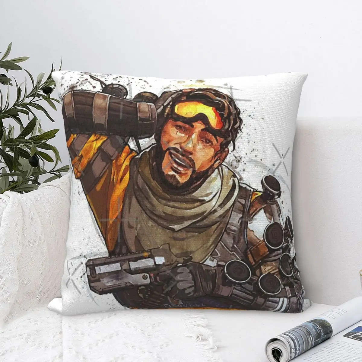 

Apex Legends - Mirage Watercolor Pillow Case Pillow Cover Kids Pillowcases Personalized Decorative Living Room