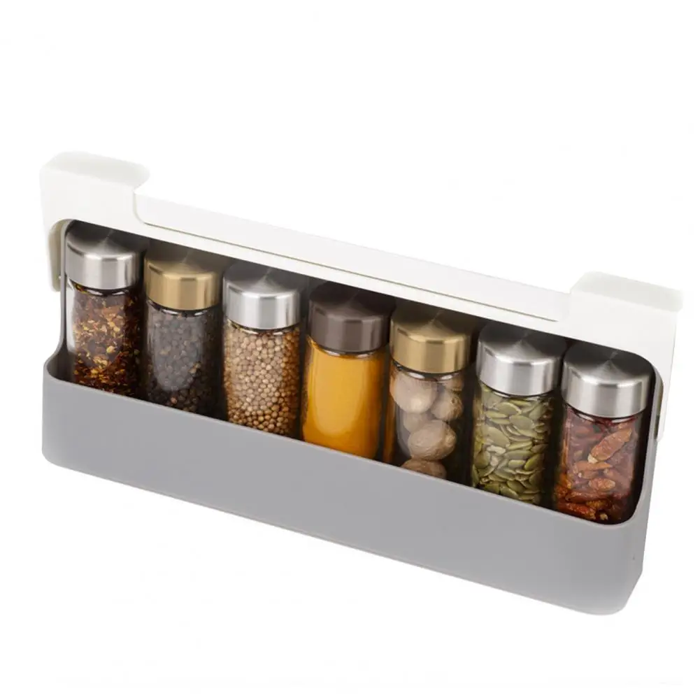 

Under-shelf Practical Large Capacity Under Cabinet Spice Rack Organizer Seasoning Bottle Holder for Kitchen Shelf