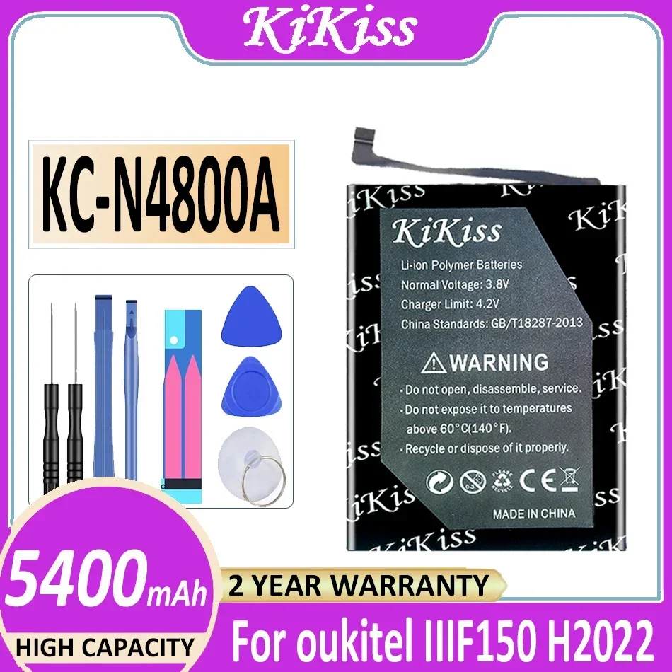 Аккумулятор KiKiss KC-N4800A KCN4800A 5400 мАч для oukitel IIIF150 H2022 Bateria
