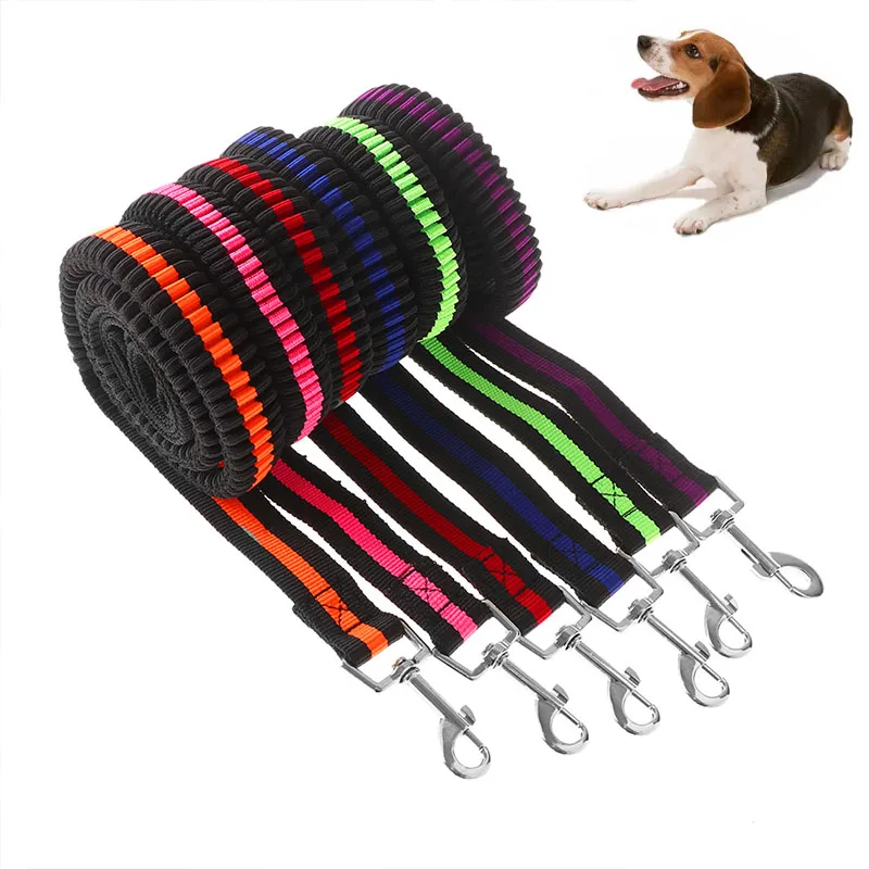 Эластичная веревка для прогулок и дрессировки собак 120 см с ручкой | Дом сад