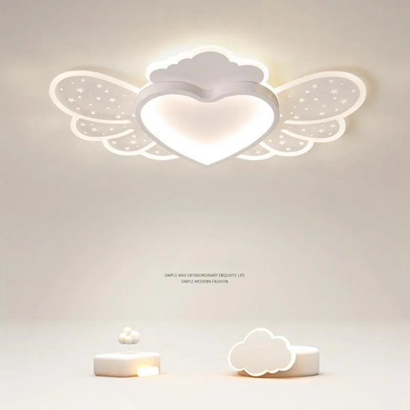 

Люстры, светильники, люстры с ангелом для спальни, потолочные современные умные люстры для столовой, простой комнатный подвесной светильник Yakeli Mantianxing