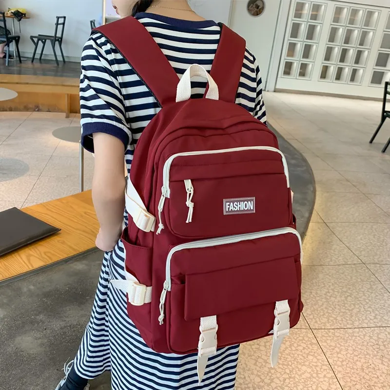 

Модный водонепроницаемый женский рюкзак, модная нейлоновая школьная сумка для студентов, вместительные рюкзаки для хранения, повседневные дорожные рюкзаки