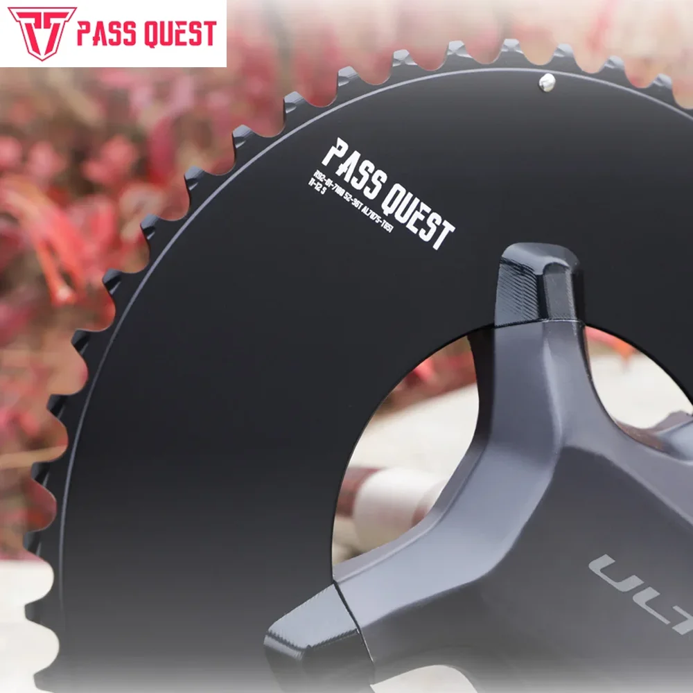 Фото Велосипедная цепная звездочка 110 BCD Crank PASS QUEST для R7100 R8100 R9200, 48-35T до 56-42T №1