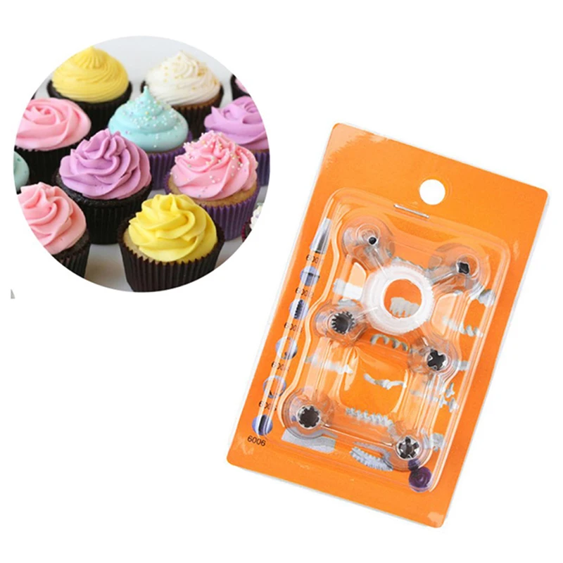 

7Pcs/Set Stainless Steel Cake Nozzle DIY Cake Decorating Tips Fondant Pastry Tools Confectionery Baking Tools For Cakes Bake Acc