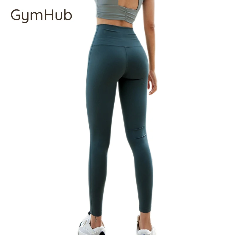 GymHUB High Waist Naked Feeling Leggings Women's Pants Elastic Sexy Seamless Sports Yoga Sportswear