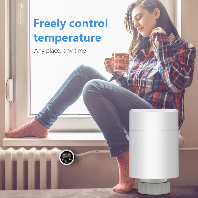 

Tuya Smart ZigBee Thermostat Radiator Valve TRV Programmable Floor Heating Controller Support Alexa Yandex Alice Smart Life App