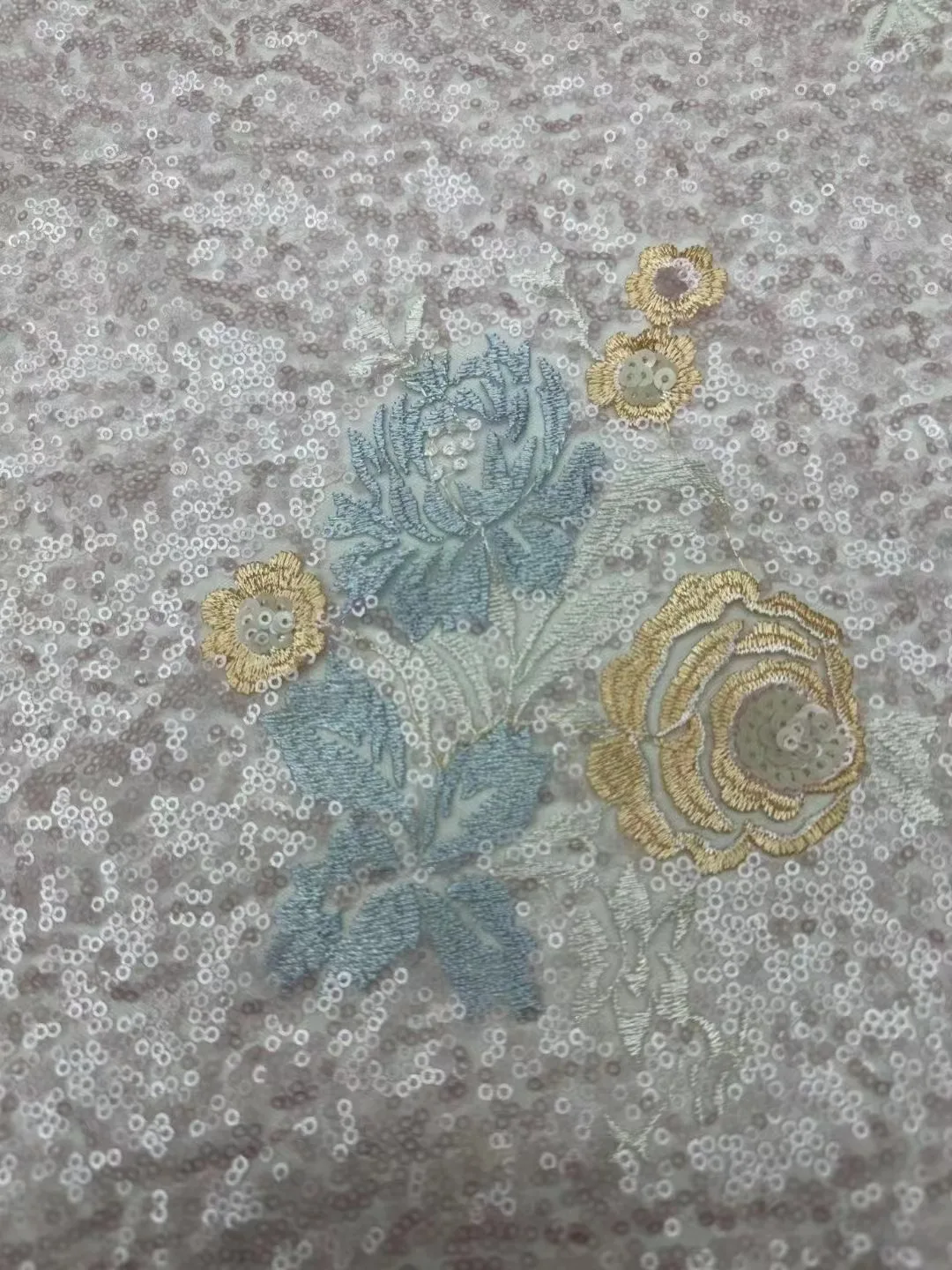 Симпатичный новый дизайн Африканское кружево с вышивкой блестками разных