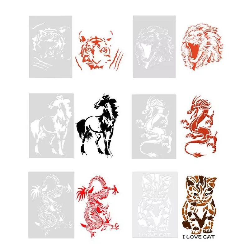 

Layering Stencils For Walls Painting Scrapbooking Stamps Album Decorative Embossing Paper Cards DIY Craft Tools