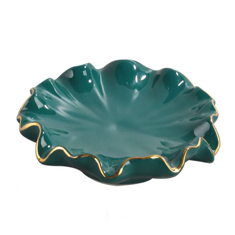 

WHYOU керамический Лотос лоток для мыльницы в виде листьев Европейская вешалка для отеля Креативные аксессуары для ванной комнаты декоративные подарки