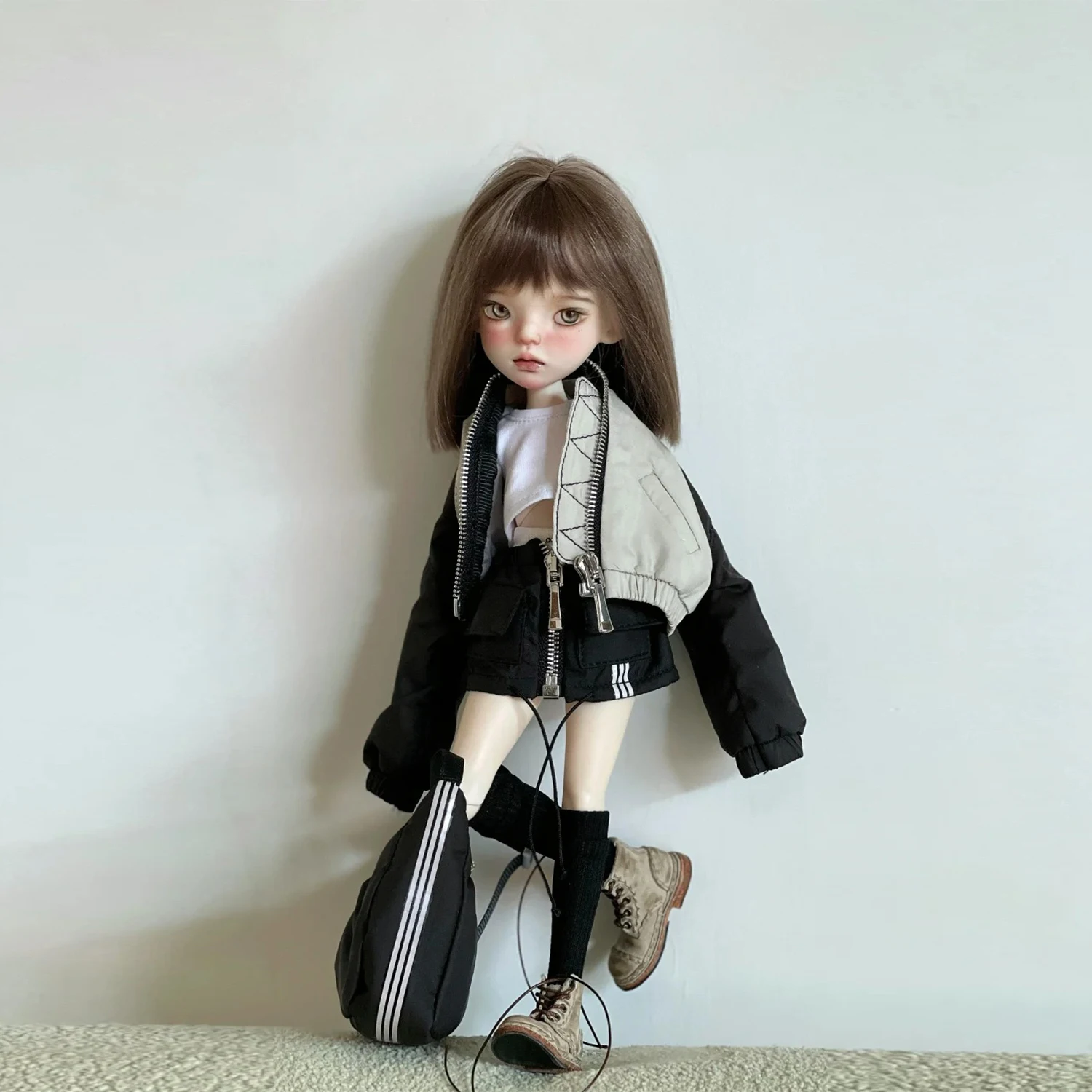 Фото Кукла Bjd 1/6 Анна Арт Кукла Винтаж Американский Стиль Пухлая Цундер Леди |   Лепка тела и головы из смолы без ткани янтарного цвета №3