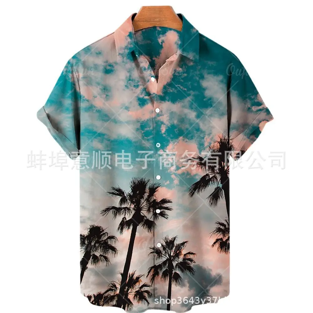 2023 Oversize Plain Shirt & Blouse Men Clothing Men's Social Shirt for Mens Shirts Hawaii Long Sleeve Men's Shirts & Blouses Top