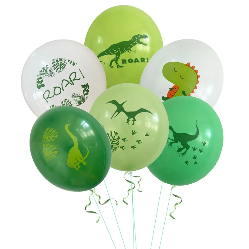 

12inch Dinosaur Latex Balloons Jungle Safari Dino Ballon Jurassic World Roar Baloon Rawr Happy Birthday Party Decor Kids Boys