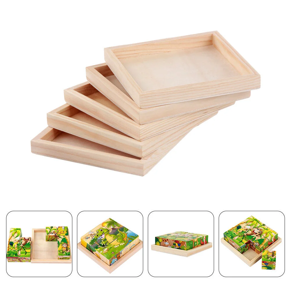 

Bracket Household Wooden Trays Puzzle Sorting Sundries Holder Storage Block 3d Pallet