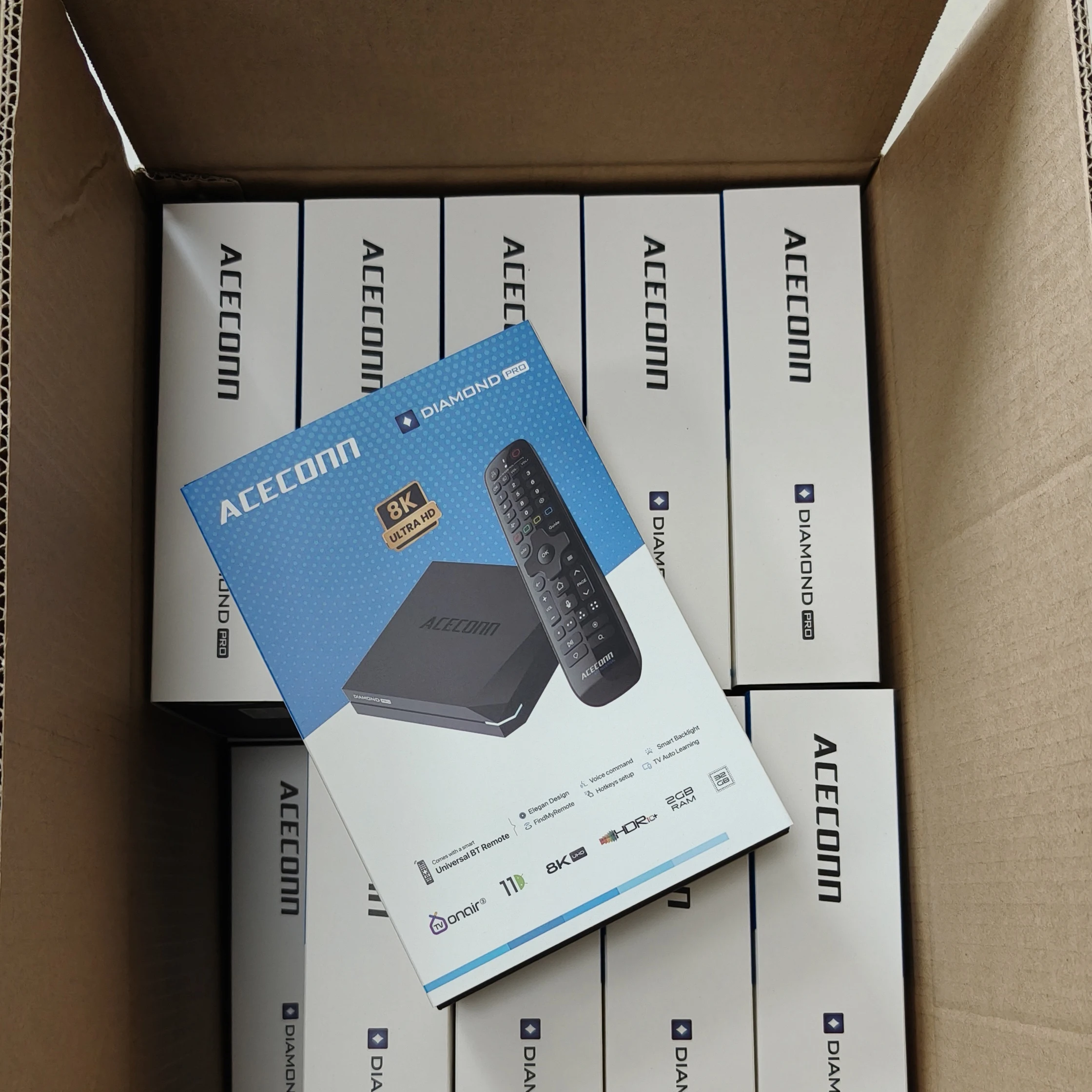 ACECONN IPTV TV Box TVONAIR3 2 ГБ DDR4 32 ГБ Diamond Pro WiFi6 BT Пульт дистанционного управления (art.: 3920d14dd1c72) - 3920d14dd1c72